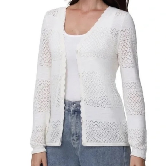 Frye Cardigan Sweater Open Knit - Picture 1 of 11